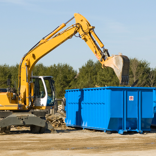 what size residential dumpster rentals are available in Holland IA